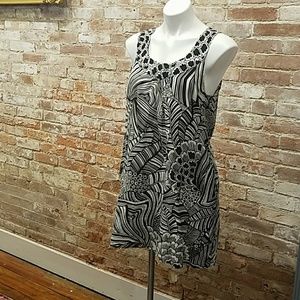 Cotton Print Dress with Pockets